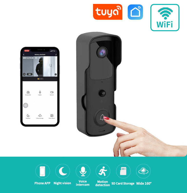 Smart Wi-Fi doorbell security camera